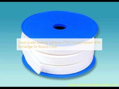 Food Grade Backing Adhesive PTFE Thread Sealant With Rectangle Or Round Cross