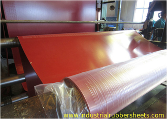 Double Impression Fabric Industrial Rubber Sheet , Tensile Strength 15-24Mpa