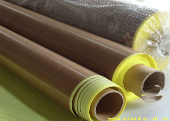 Anti -  aging Adhesive + Paper PTFE Coated Fiberglass Fabric  Smooth Surface