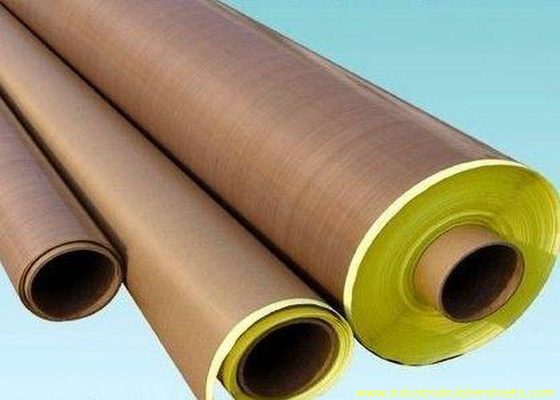 Anti -  aging Adhesive + Paper PTFE Coated Fiberglass Fabric  Smooth Surface