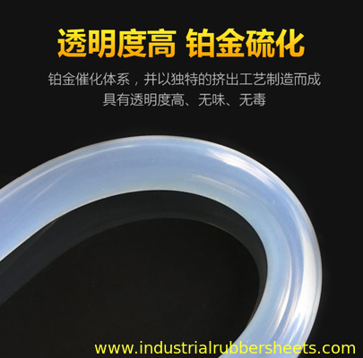 Extruded Heat Resistance Silicone Rubber Tube Sleeve Soft Flexible