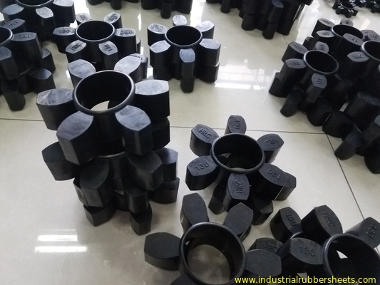8 - 55Mpa Tensile Strength Polyurethane Coupling , HRC PU Coupling,Black Color