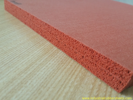 Double Impression Fabric Silicone Sponge Sheet 10-30Sh A Hardness