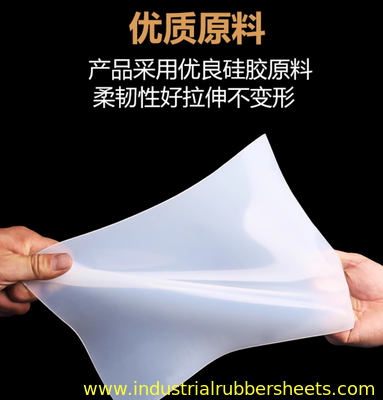 60 Shore A Silicone Rubber Sheet 0.1-0.8mm Thick 1m Width