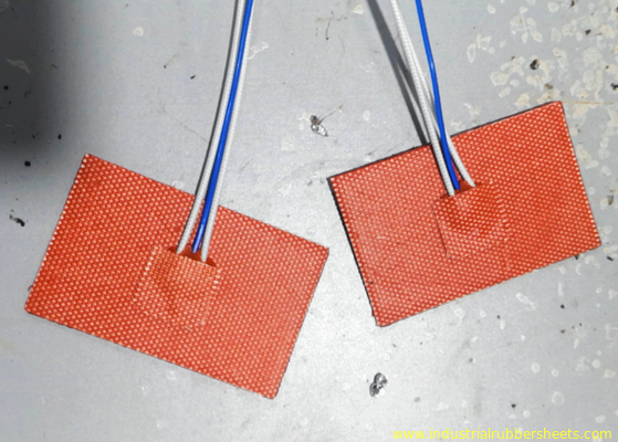 Custom Silicone Heater Pad 1.5mm Thick with 200℃ Temperature Resistance