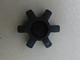 L Type Flange Cast Iron Polyurethane Coupling Black / Red Color L035-225 Size
