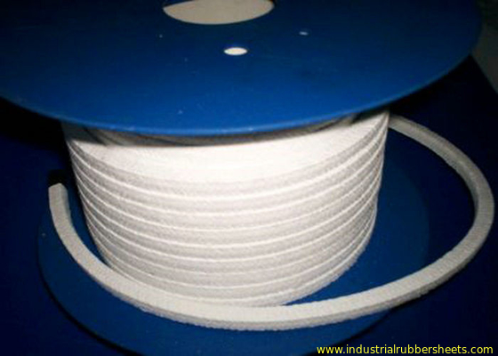 Άσπρη πλεγμένη δικτυωτό πλέγμα τεφλόν συσκευασία, συσκευασία PTFE με το πετρέλαιο ή χωρίς πετρέλαιο