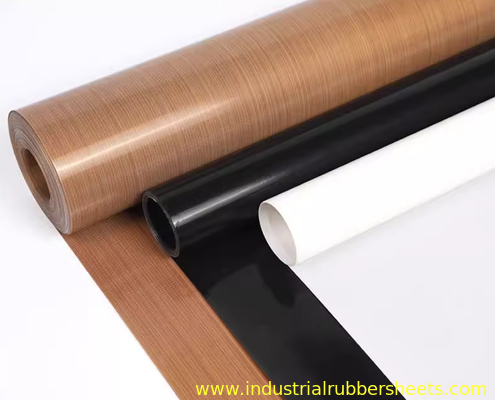 Black PTFE Coated Fiberglass Fabric with High Break Down Voltage and Non Stick Surface for Industrial Use