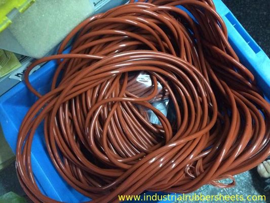 Dark Red Silicone Rubber Washer with Good Aging Resistance and High Temperature Resistance Made from 100% Virgin Silicone