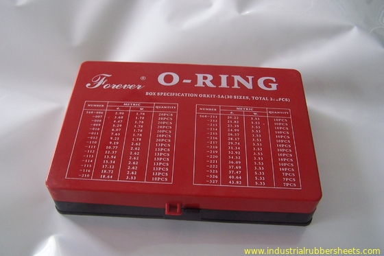 Τυποποιημένο, κίτρινο και κόκκινο χρώμα εξαρτήσεων ISO3601 AS568A DIN3771 JIS B2401 δαχτυλιδιών NBR λαστιχένιο Ο