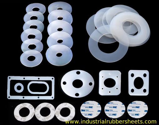 Food Grade Silicone Rubber Washers with 9Mpa Tensile Strength and High Temperature Resistance for Sealing Applications
