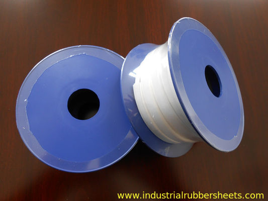 Λευκή ταινία φλάντζας PTFE ποιότητας τροφίμων με μία πλευρά αυτοκόλλητη για βιομηχανική σφράγιση