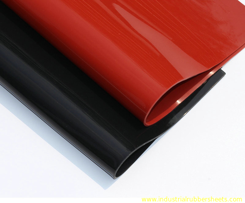 Το κόκκινο, μαύρο φύλλο σιλικόνης, σιλικόνη κυλά μεγέθους 110mm X 1.2m Χ 10m