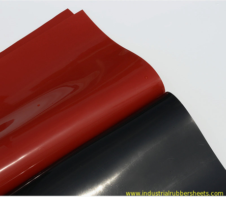 Το κόκκινο, μαύρο φύλλο σιλικόνης, σιλικόνη κυλά μεγέθους 110mm X 1.2m Χ 10m