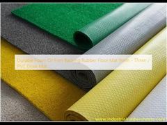 Ανθεκτικό αφρώδες ή σκληρό υπόστρωμα από καουτσούκ για δάπεδο 9mm - 17mm / PVC πατάκι πόρτας