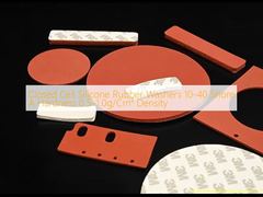 Φλάντζες από σφουγγώδη σιλικόνη κλειστής κυψέλης, Σκληρότητα 10-40 Shore A, Πυκνότητα 0.5-1.0g/Cm³