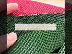 1 υλικός βιομηχανικός ζωνών μεταφορέων PVC πτυχών πράσινος για την παραγωγή καπνών