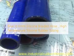 Blue Id 6mm πλεκτός σωλήνας σιλικόνης, σωλήνας από καουτσούκ σιλικόνης υψηλής θερμοκρασίας