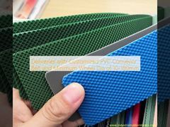 Παροχές με προσαρμοσμένη ιμάντα μεταφοράς PVC και ελάχιστη διάσταση τροχού 10-180 mm