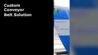 Προσαρμοσμένο λευκό μεταφορικό ιμάντα για χειρισμό υλικών