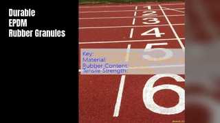 Κόκκοι καουτσούκ EPDM ανθεκτικά στην υπεριώδη ακτινοβολία υψηλής πυκνότητας