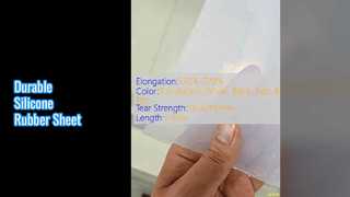 Ελαστικό φύλλο σιλικόνης 3mm Αντοχή σε εφελκυσμό 7,5-12,0Mpa