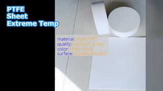 Φύλλο PTFE 20-30Mpa Λευκό Μαύρο Υψηλή Θερμ