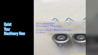 Μαύρη λαστιχένια βάση κραδασμών Απόσβεση θορύβου