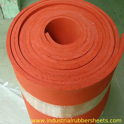 Close Cell Silicone Rubber Sheet with High Temperature Resistance and Double Impression Fabric Surface