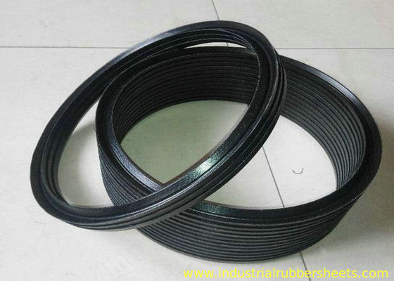 Μαύρα λαστιχένια πλυντήρια σιλικόνης NBR FKM PTFE/υδραυλική Vee σφραγίδα συσκευασίας