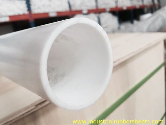 Βιομηχανικός άσπρος φορμαρισμένος PTFE σωλήνας βαθμού/ομαλή επιφάνεια σωλήνων 100% Virgin PTFE