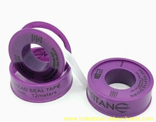 Σφραγιστική ταινία συμμόρφωσης PTFE λευκή με αντοχή σε τράβηγμα 8Mpa κατάλληλη για εφαρμογές μηχανικής σφραγίσματος